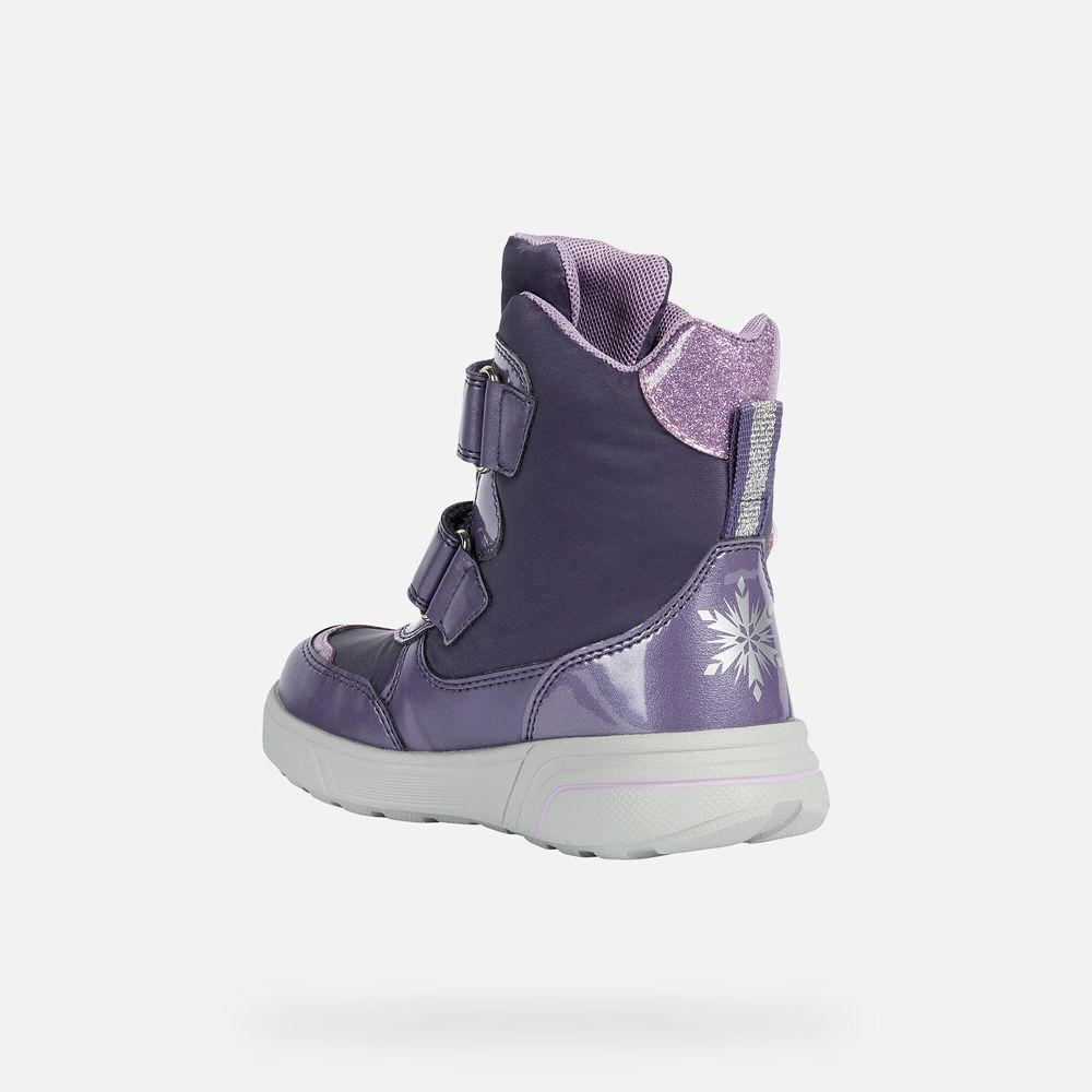 Geox Ankle Boots Purple Sveggen Abx - Geox Girls Shoes - FNIQPJ189